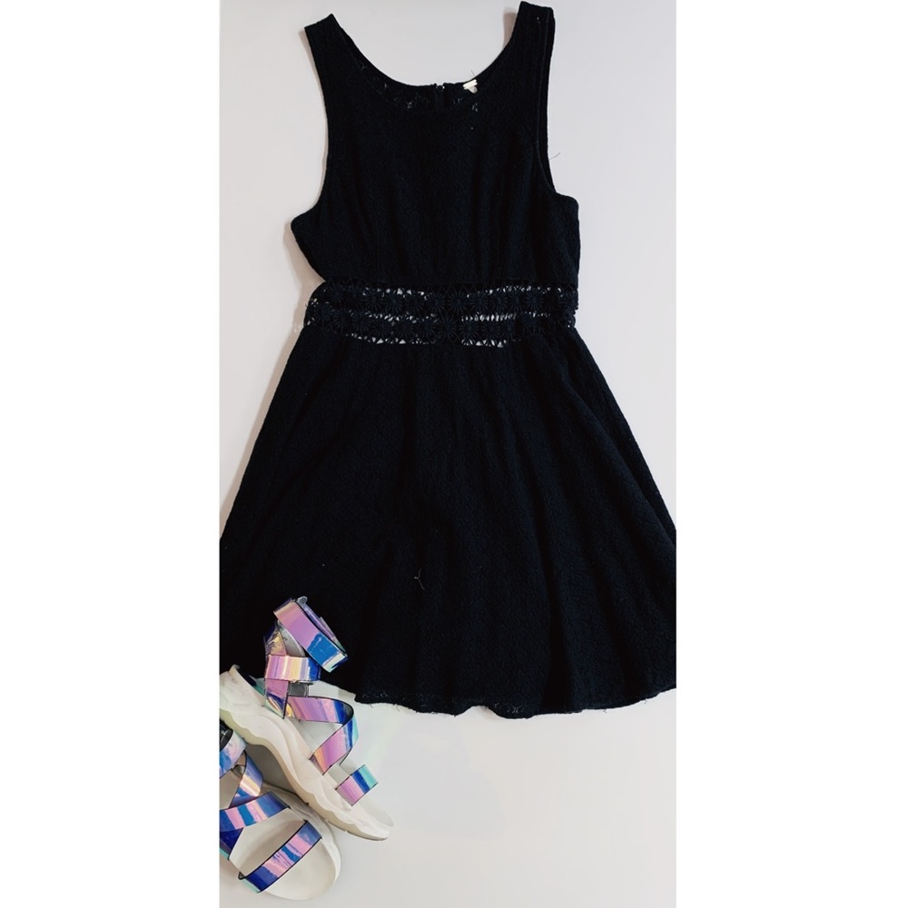 Free people daisy cutout mini dress